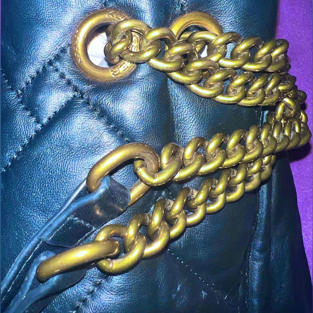 Kurt Geiger Black Quilted Leather Shoulder Bag - Picture 4 of 12
